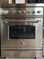 Boretti ILVE 4-pits Gasfornuis 60cm met Oven –RVS– prachtig, 60 cm of meer, Ophalen of Verzenden, Gas, Vrijstaand