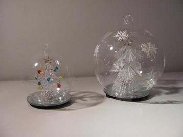 2x kerstbal kerstboom decoratie / Kerstballen beschikbaar voor biedingen