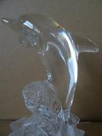 Beeld dolfijn beeld glazen beeld dolfijn beeld van glas 15cm, Ophalen of Verzenden, Dier, Zo goed als nieuw