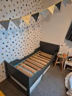 Peuterbed incl 2 ikea opbergbakken, Ophalen, Gebruikt, 70 tot 85 cm, 140 tot 160 cm