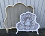 2x Brocante witte houten raamhor - hor, Gebruikt, Decoratie - Brocante, Ophalen