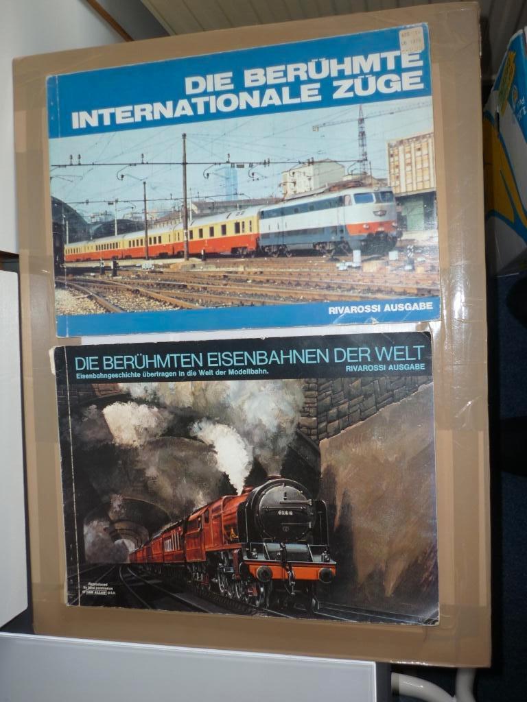 2 Rivarossi treinenboeken samen vol met foto ,s van treinen, Hobby en Vrije tijd, Modeltreinen | H0, Gebruikt, Boek, Tijdschrift of Catalogus