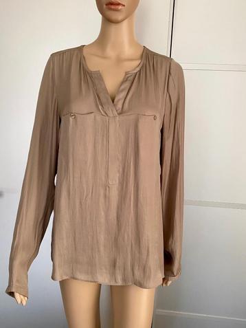 i536 Expresso maat 38=M blouse top beige beschikbaar voor biedingen