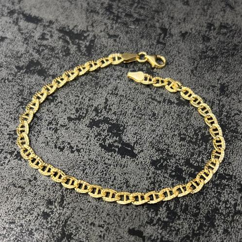 14k gouden armband anker prachtig schakel, Sieraden, Tassen en Uiterlijk, Armbanden, Nieuw, Goud, Ophalen of Verzenden