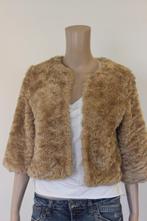 Forever 21 beige kort nepbontjasje maat S, Maat 38/40 (M), ., Beige, Ophalen of Verzenden