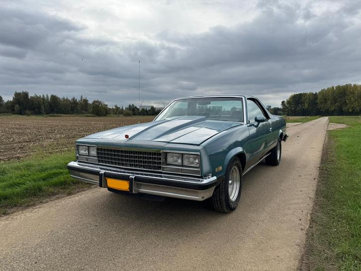 Chevrolet El Camino, Auto's, Oldtimers, Particulier, Chevrolet, Benzine, Overige carrosserieën, Automaat, Blauw, Blauw, Overige bekleding