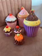 Cupcake Voorraadpotjes en Peper & Zout Vaatje, Ophalen of Verzenden, Gebruikt