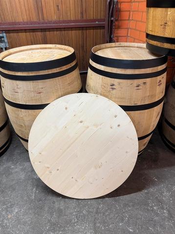 Partij tafelbladen | grenen hout | rond beschikbaar voor biedingen
