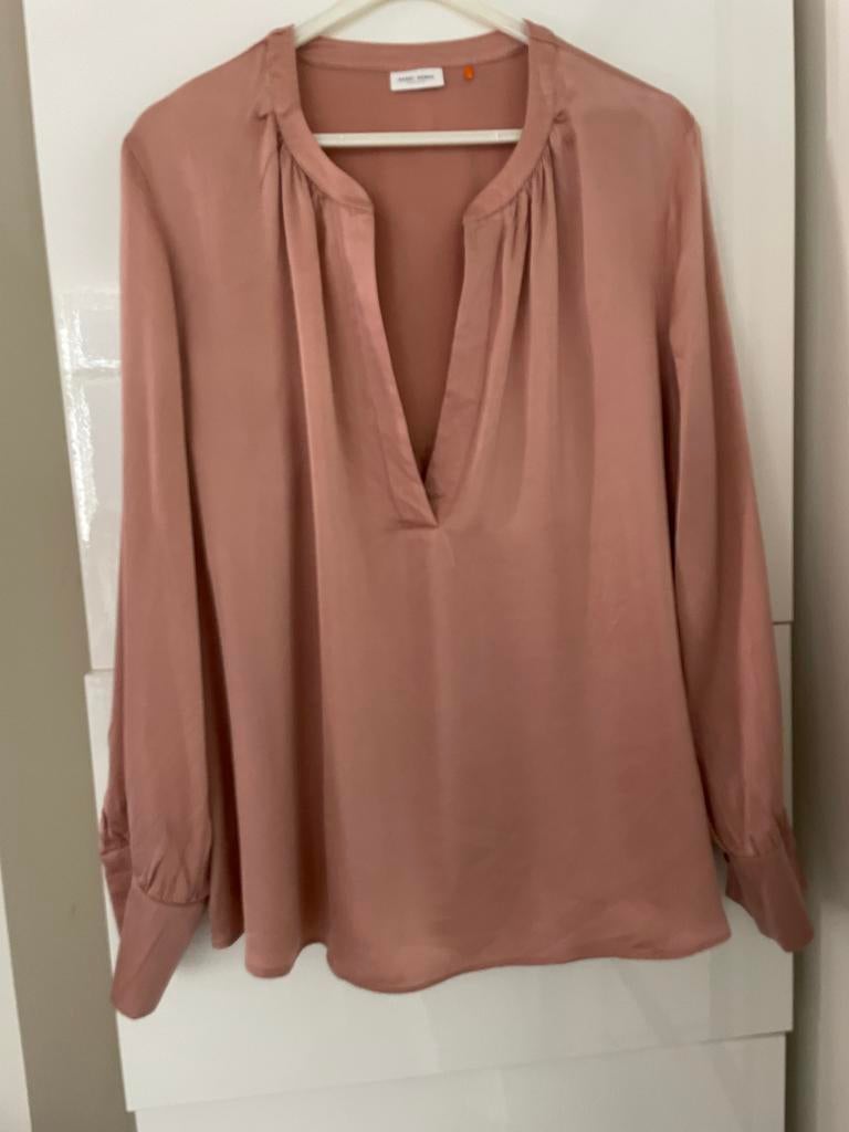 Roze Gerry Weber zijden blouse - Maat 46, Kleding | Dames, Ophalen of Verzenden, Zo goed als nieuw, Maat 46/48 (XL) of groter