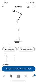 Leuke vloerlamp ikea Nymane, Huis en Inrichting, Lampen | Vloerlampen, Ophalen of Verzenden, Zo goed als nieuw