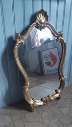 Prachtige Franse kuif spiegel, Antiek en Kunst, Antiek | Spiegels, Minder dan 100 cm, Minder dan 50 cm, Rechthoekig, Ophalen of Verzenden