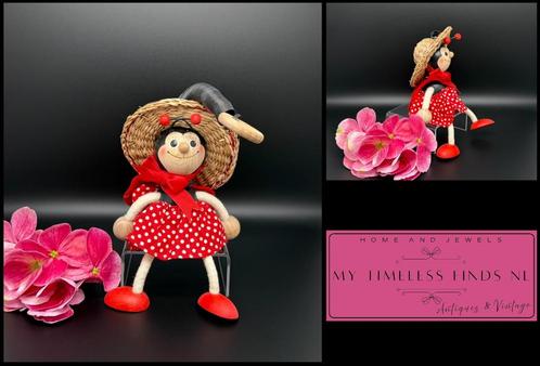 Lieveheersbeestje poppetje met ophang veer - D8, Kinderen en Baby's, Kinderkamer | Inrichting en Decoratie, Wanddecoratie, Verzenden