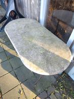 Rood marmeren tuintafel gietijzer onderstel. Goede staat., Tuin en Terras, Ophalen, Gebruikt, Rechthoekig, Overige materialen