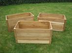 3 nieuwe outdoor Hardhouten plantenbakken plantenbak, Ophalen, Minder dan 60 cm, Vierkant, Nieuw