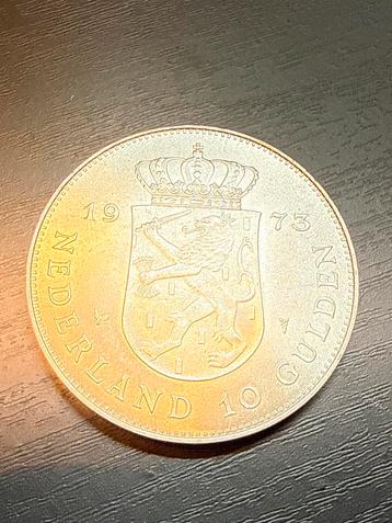 10 Gulden Zilver 1973 - Juliana beschikbaar voor biedingen