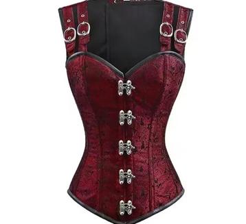 Burgundy Steampunk Corset – Brand New beschikbaar voor biedingen