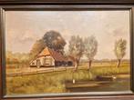 Leo Hartman Schilderij - Landschap met Boerderij, Ophalen of Verzenden