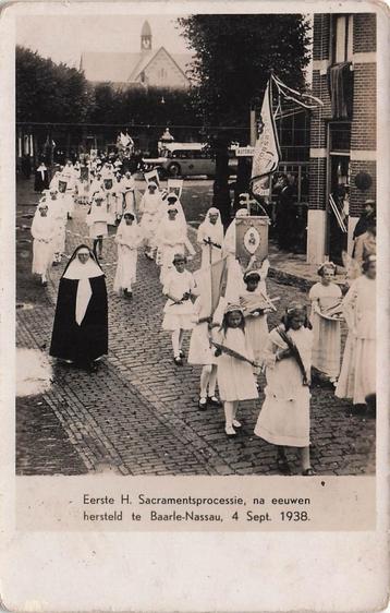 JL770 Fotokaart Baarle-Nassau 1e H Sacramenstprocessie 1938 beschikbaar voor biedingen