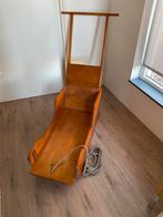 Oude slee, Ophalen, Rugleuning, Gebruikt, Hout