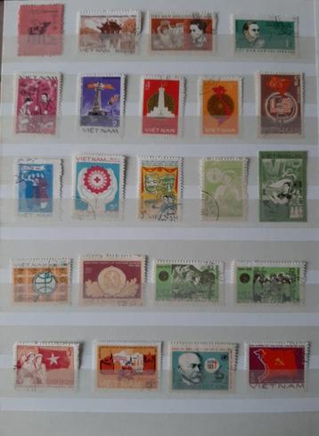 2 Kaarten Oude Klassieke Postzegels Vietnam Nr. 3 Gestempeld beschikbaar voor biedingen