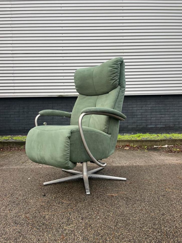 Nette groene Himolla relax stoel / relax fauteuil XL, Huis en Inrichting, Fauteuils, Ophalen