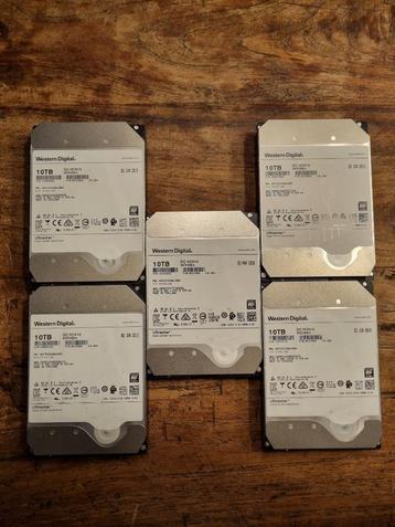WD HGST Ultrastar 10 TB (x5) - 24k Uren - SMART=OK (5 stuks) beschikbaar voor biedingen
