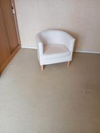 Witte Fauteuil - Decoratief & Gezellig, Huis en Inrichting, Fauteuils, Ophalen, Minder dan 75 cm, Zo goed als nieuw, Stof