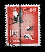 postzegel 844A Japan dieren Chinese Kraanvogel, Ophalen of Verzenden, Gestempeld, Zuidoost-Azië