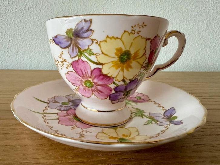 Tuscan Theekopje met Schotel, Antiek en Kunst, Antiek | Porselein, Verzenden