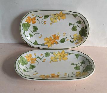 Villeroy & Boch vitro porseleinen zuurschaaltjes.Geranium.  beschikbaar voor biedingen