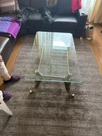 Mooie glazen tafel,, Huis en Inrichting, Tafels | Salontafels, 50 tot 100 cm, Glas, 100 tot 150 cm, Gebruikt