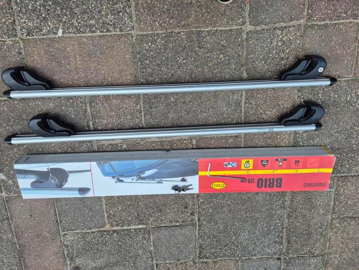 Menabo Brio 120cm Dakdragers - Zo Goed Als Nieuw, Auto diversen, Dakdragers, Zo goed als nieuw, Ophalen