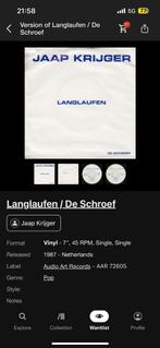 Gezocht Jaap Krijger met zijn plaat langlaufen, Ophalen of Verzenden