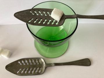 2 Antieke Franse absint lepels beschikbaar voor biedingen