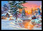 knu. 5D (full) Diamond Painting - MO62  winterlandschap (2), Hobby en Vrije tijd, Nieuw, Ophalen of Verzenden, Materiaal