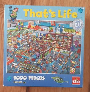 That's life 1000 stukjes, Eco, Pub, New York, Vlaggetjesdag beschikbaar voor biedingen