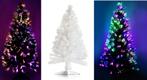 Witte Glasvezel-LED-Kerstboom. Multicolor. Nieuwste Techniek, Nieuw, Ophalen of Verzenden