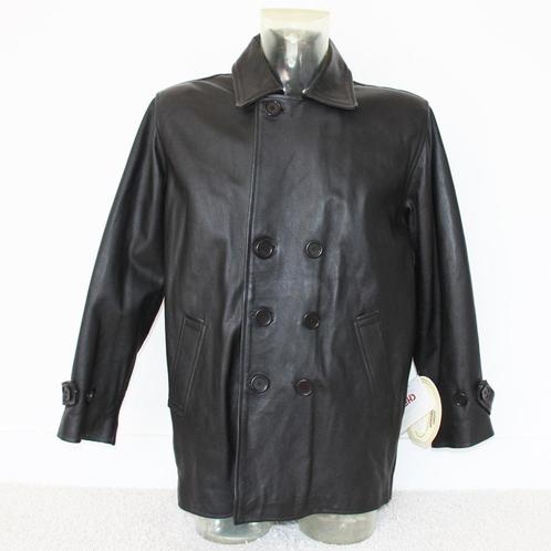 Prachtige Leren Heren Chriss Jas (M) € 85,-, Kleding | Heren, Jassen | Winter, Nieuw, Maat 48/50 (M), Zwart, Ophalen of Verzenden