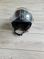 BEON scooterhelm zwart met groen en rood maat L, Fietsen en Brommers, Brommerhelmen, Ophalen of Verzenden, Gebruikt, Extra large of groter