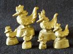 Geel koperen haan opium gewichten opiumgewichten set van 6, Ophalen of Verzenden