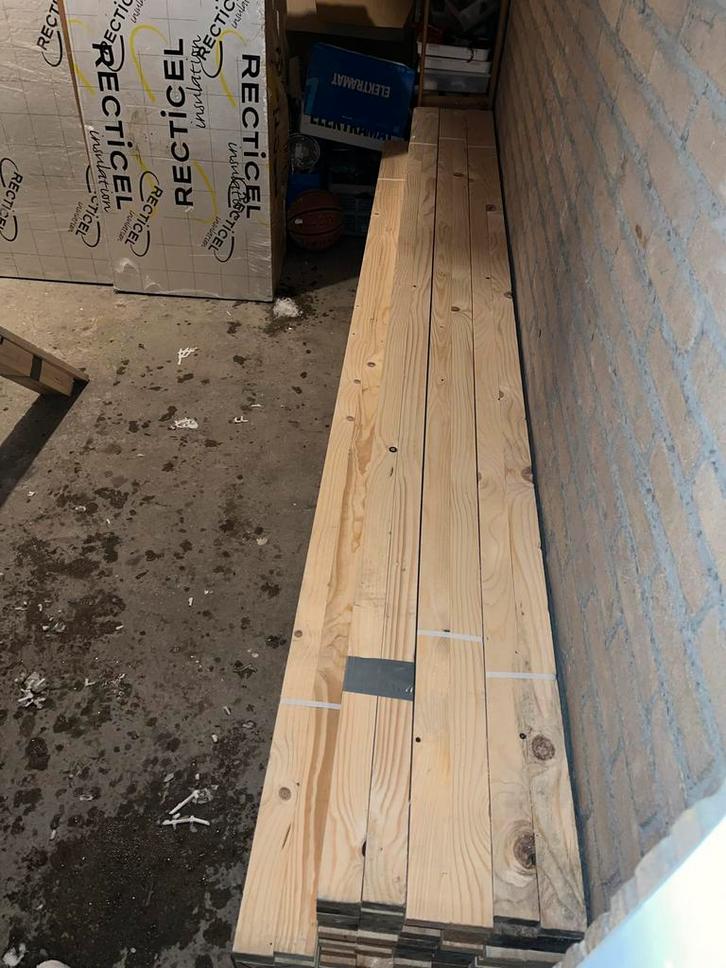 Vuren panlatten 22x50 - 2700mm - bundel 10 stuks, Doe-het-zelf en Verbouw, Hout en Planken, Nieuw, Plank, Vuren, 250 tot 300 cm