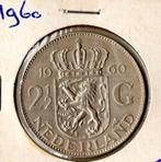 2½ Gulden - Juliana 1960, Koningin Juliana, Zilver, Ophalen of Verzenden, Losse munt