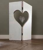 Wit raamluik/ raamscherm/ raamdecoratie 55 cm hoog, Ophalen of Verzenden
