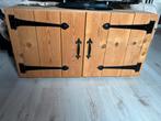 Dressoir tvmeubel tv kast steigerhout zwart stoer, Huis en Inrichting, Ophalen, Zo goed als nieuw, 25 tot 50 cm
