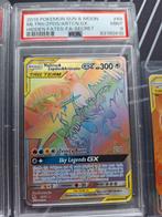 GEZOCHT:RAINBOW MOLTRES&ZAPDOS&ARTICUNO GX psa 9 of 10, Ophalen of Verzenden, Zo goed als nieuw