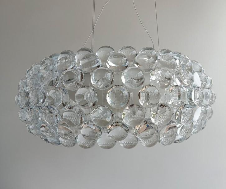 Foscarini Caboche Media hanglamp, Huis en Inrichting, Lampen | Hanglampen, Zo goed als nieuw, 50 tot 75 cm, Metaal, Overige materialen