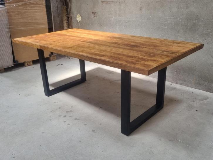 !!ACTIE!! Mango houten eettafel 200 cm-mangohout-rechthoekig, Huis en Inrichting, Tafels | Eettafels, Nieuw