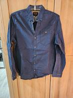 PME Legend marine blauw overhemd maat M, Zo goed als nieuw, Halswijdte 41/42 (L), Pme Legend, Verzenden
