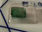 Edelsteen smaragd 7,22 crt met certificaat, Ophalen of Verzenden, Zo goed als nieuw