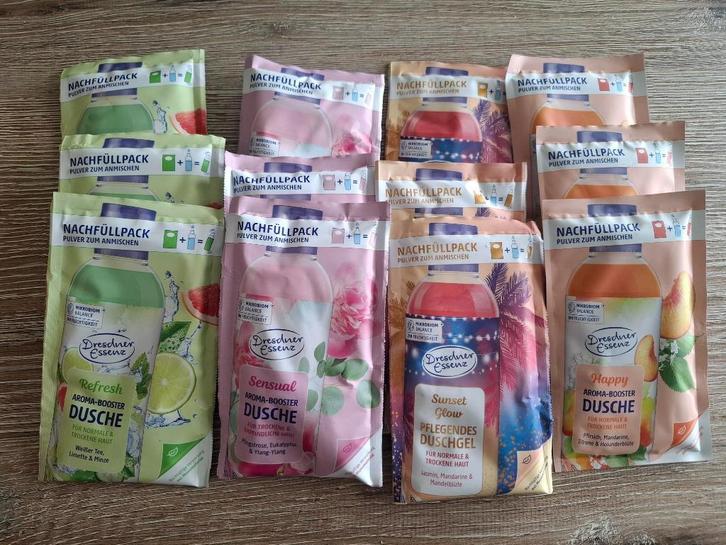 12 zakjes Dresdner Essence Douchegel (advr 221), Sieraden, Tassen en Uiterlijk, Uiterlijk | Lichaamsverzorging, Nieuw, Bad & Douche